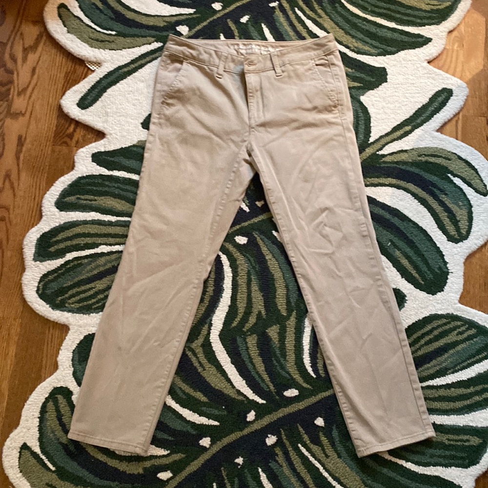 Straight leg khaki pants, size 10, American Eagle